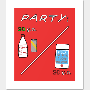 Party Millennials generation Y Z Posters and Art